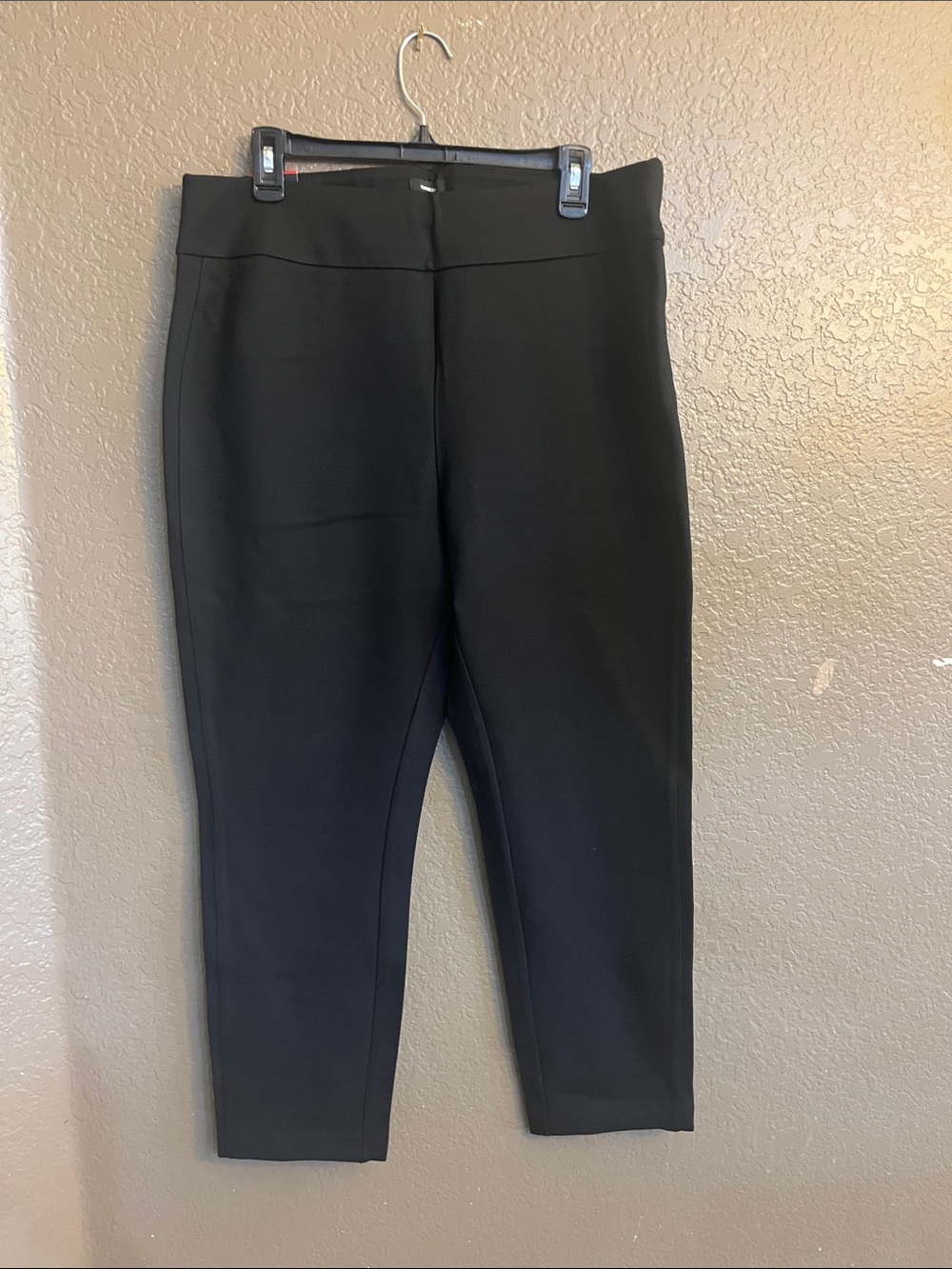 Express Black Straight-Leg Ponte Pants